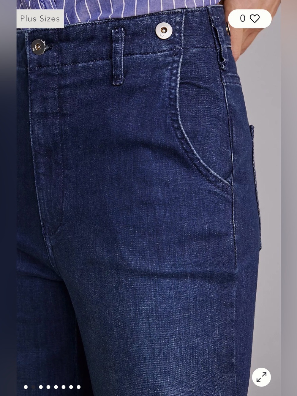 The Pier Relaxed Trouser Jeans Pilcro Anthropologie NWOT Size 16W Plus $138 - Picture 3 of 16